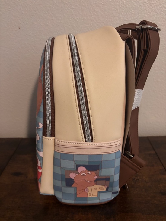 Loungefly Disney Pixar Ratatouille Remy Food Mini Backpack  Loungefly soft tag Remi Ratatouille backpack
